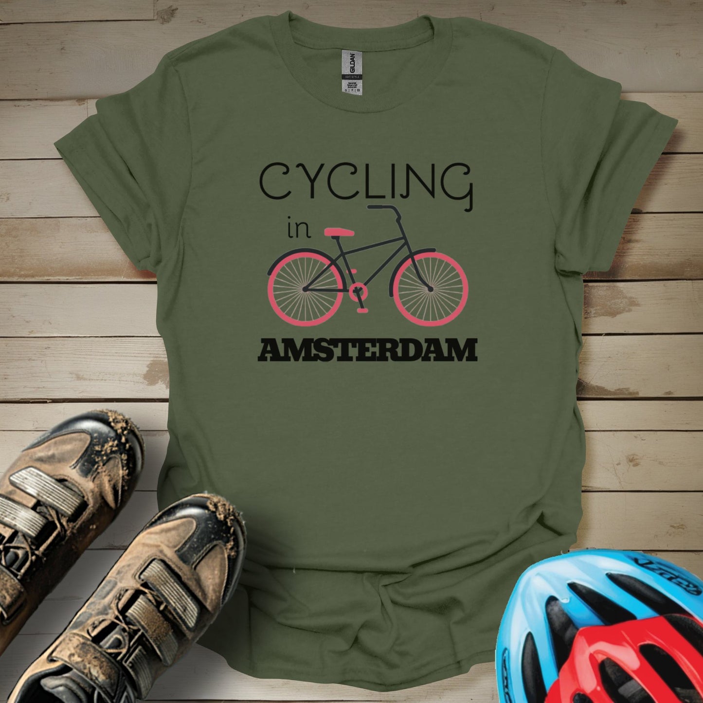 Cycling in Amsterdam T-Shirt