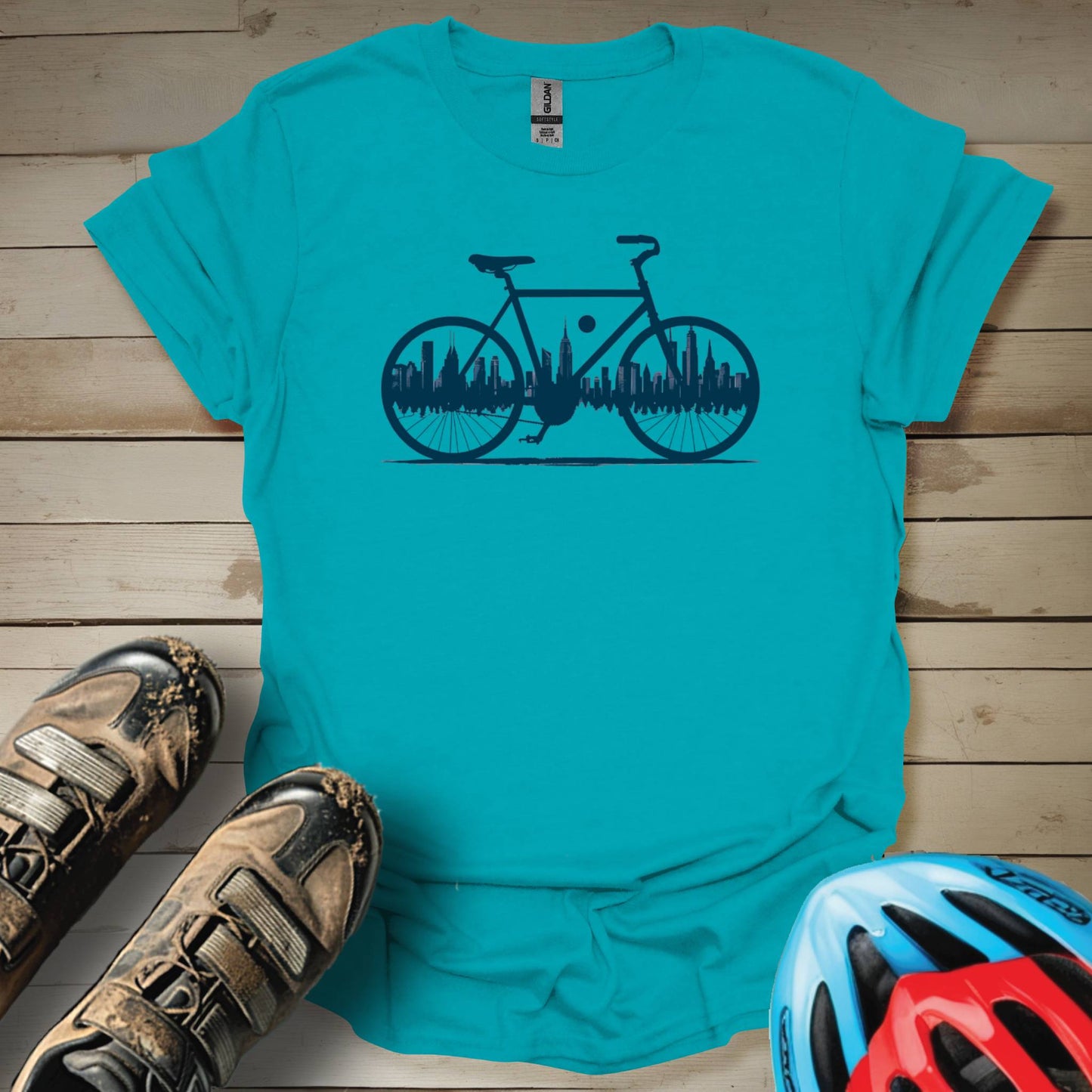 NYC Skyline Urban Bike T-Shirt