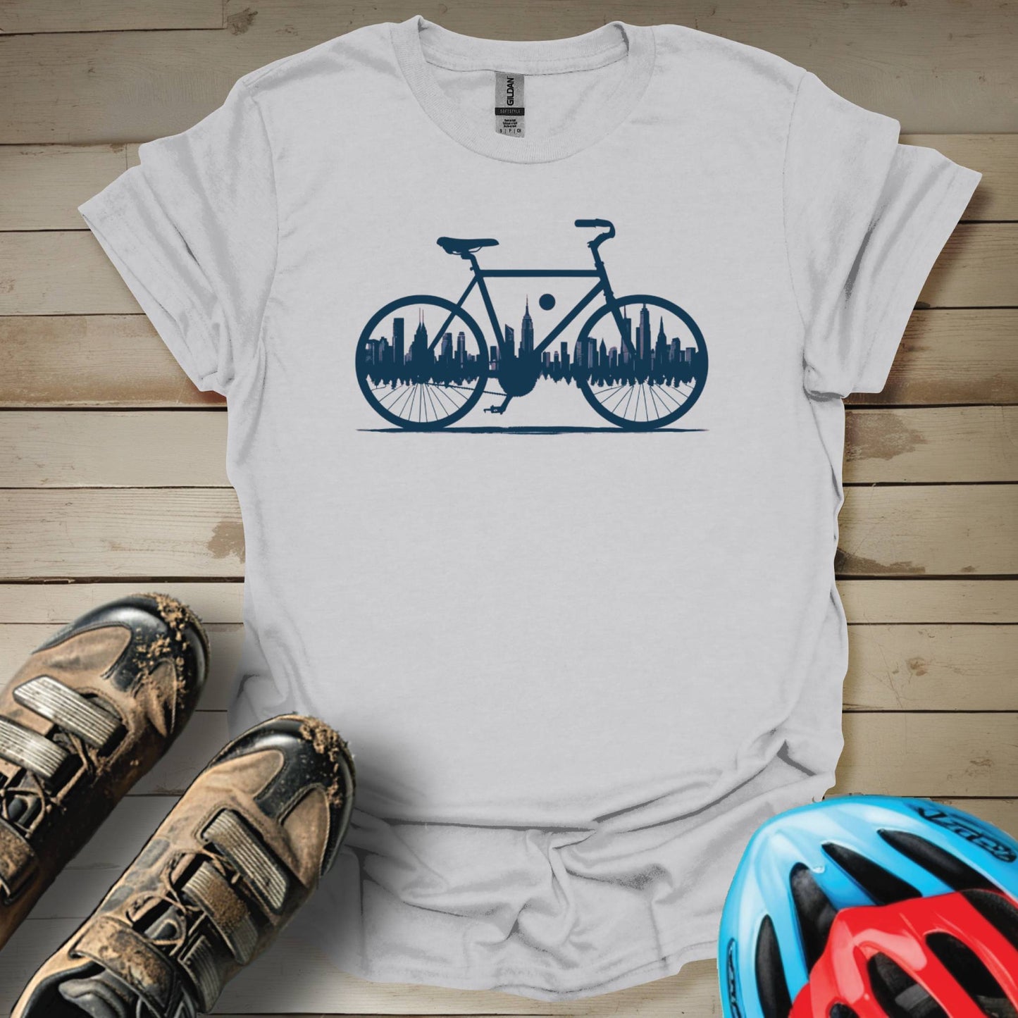 NYC Skyline Urban Bike T-Shirt