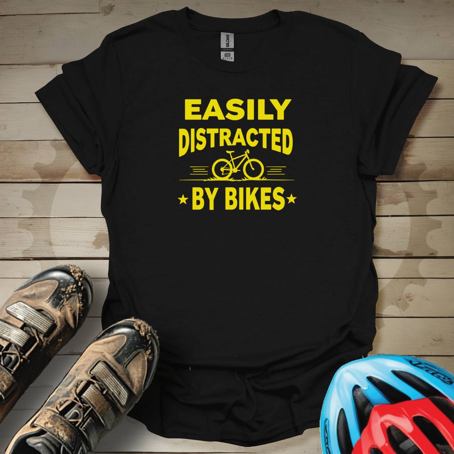 Easily Distracted by Bikes T-Shirt