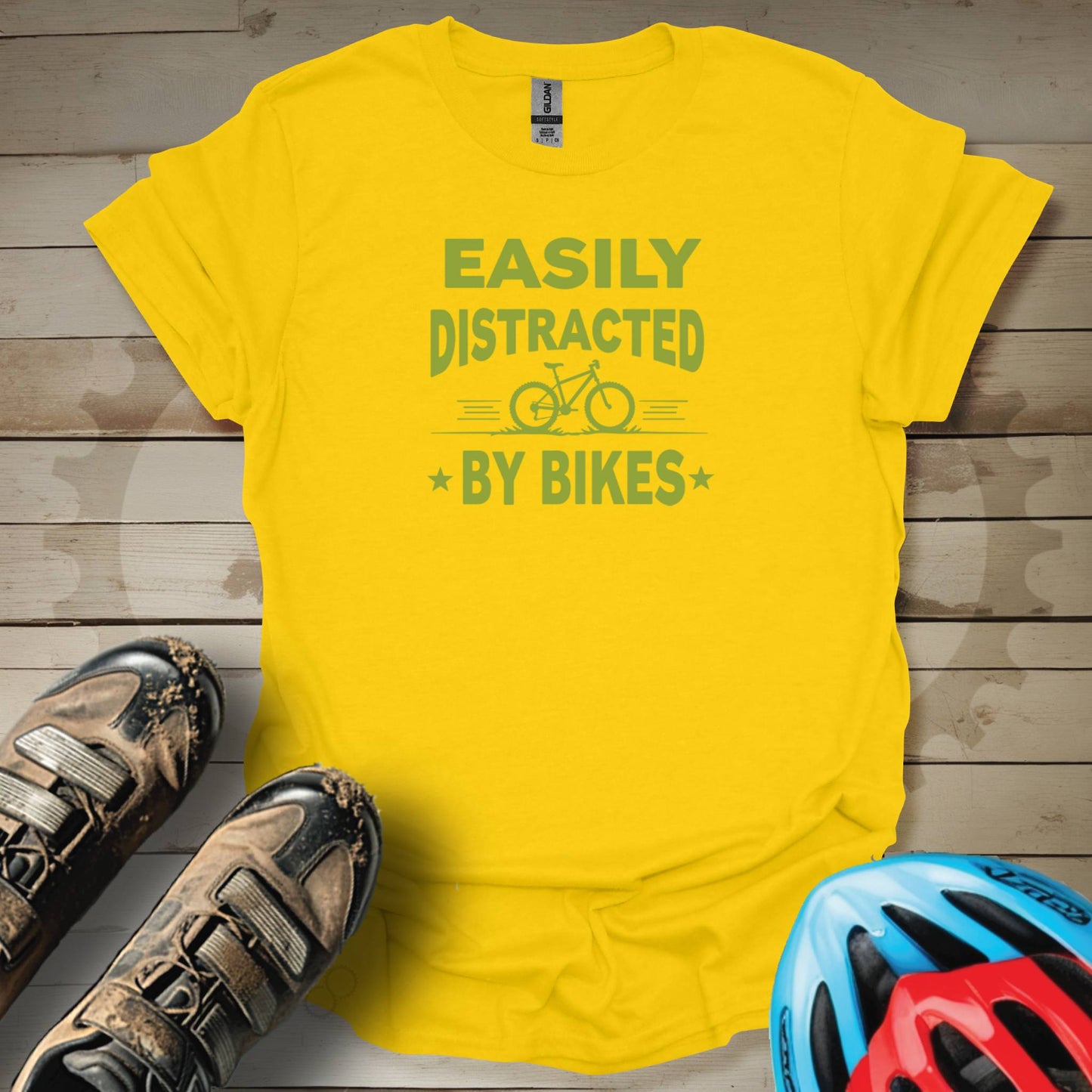 Easily Distracted by Bikes T-Shirt