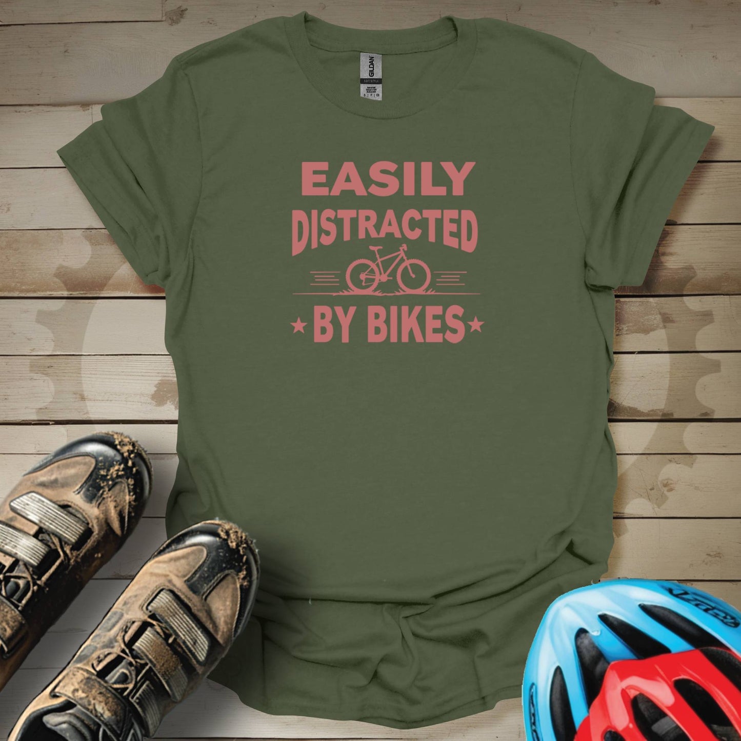 Easily Distracted by Bikes T-Shirt