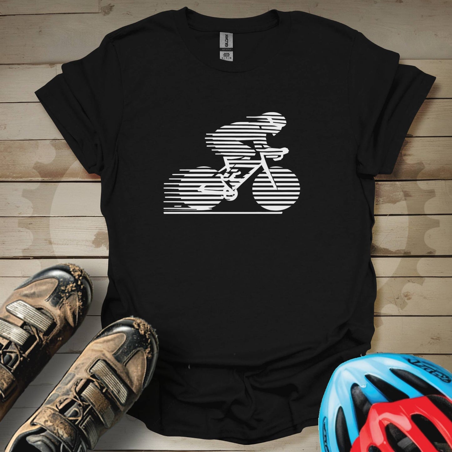 Track Biker Silhouette  T-Shirt