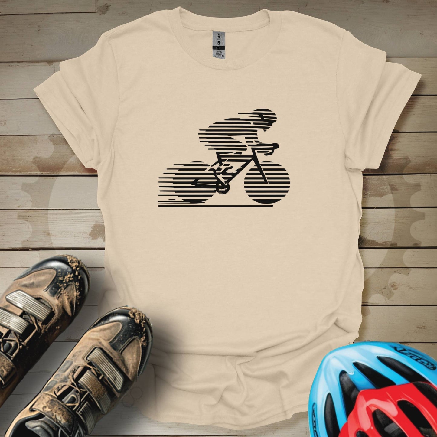 Track Biker Silhouette  T-Shirt