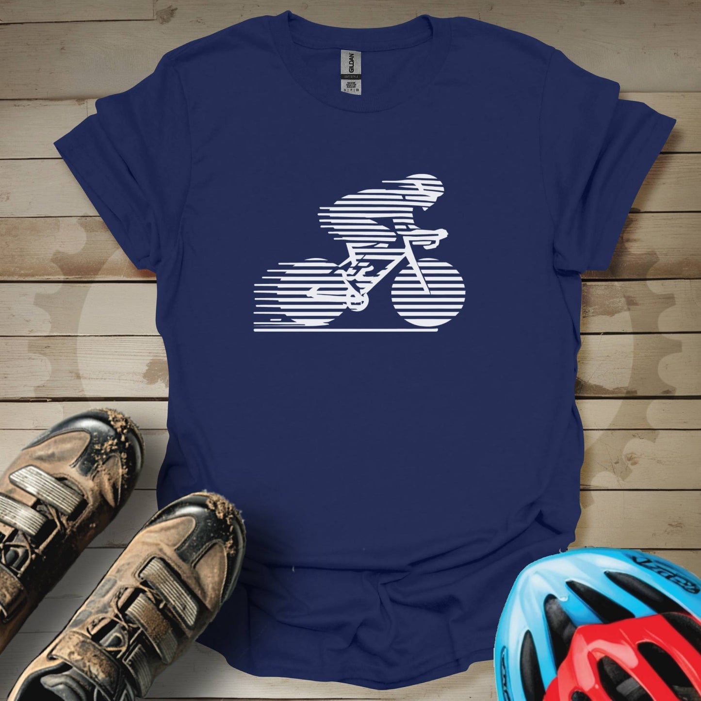 Track Biker Silhouette  T-Shirt