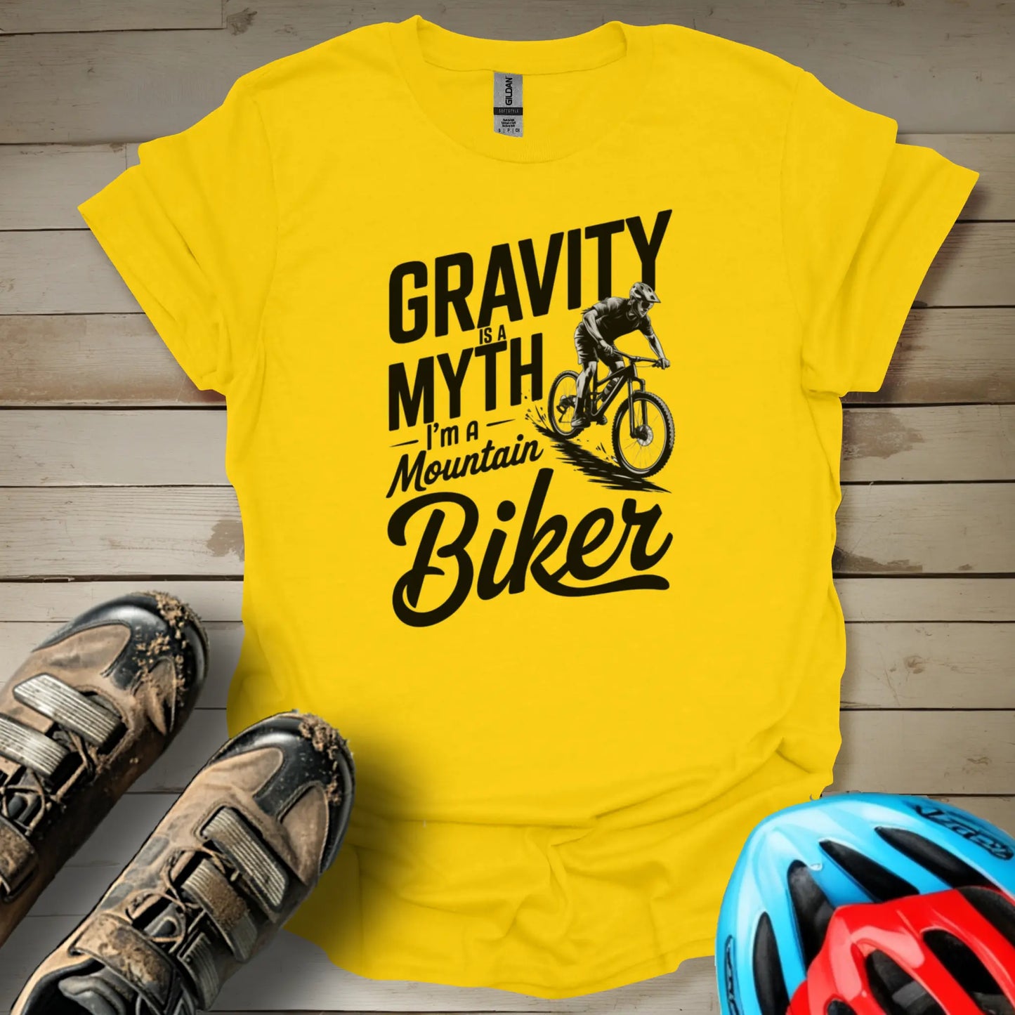 Gravity Is a Myth I'm a Mountain Biker T-Shirt