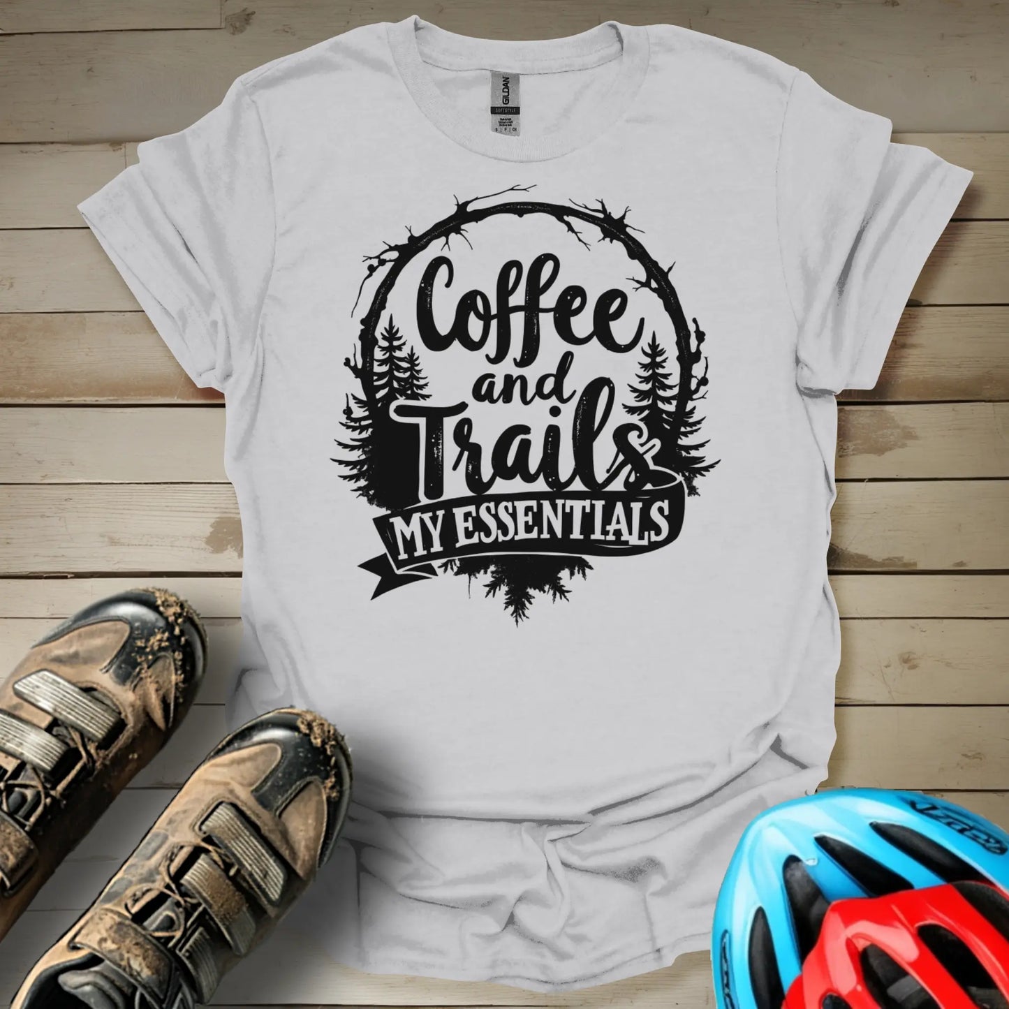 Coffee and trails are my essentials T-Shirt