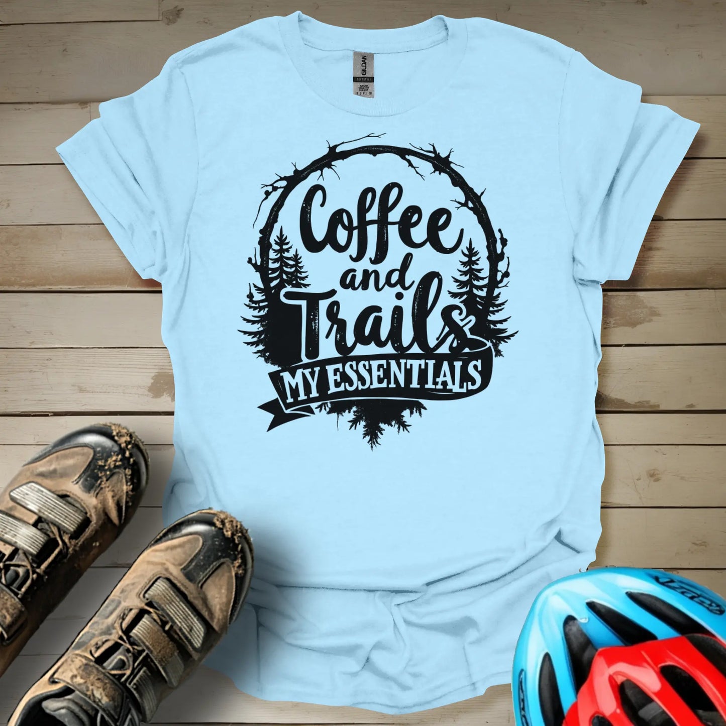 Coffee and trails are my essentials T-Shirt