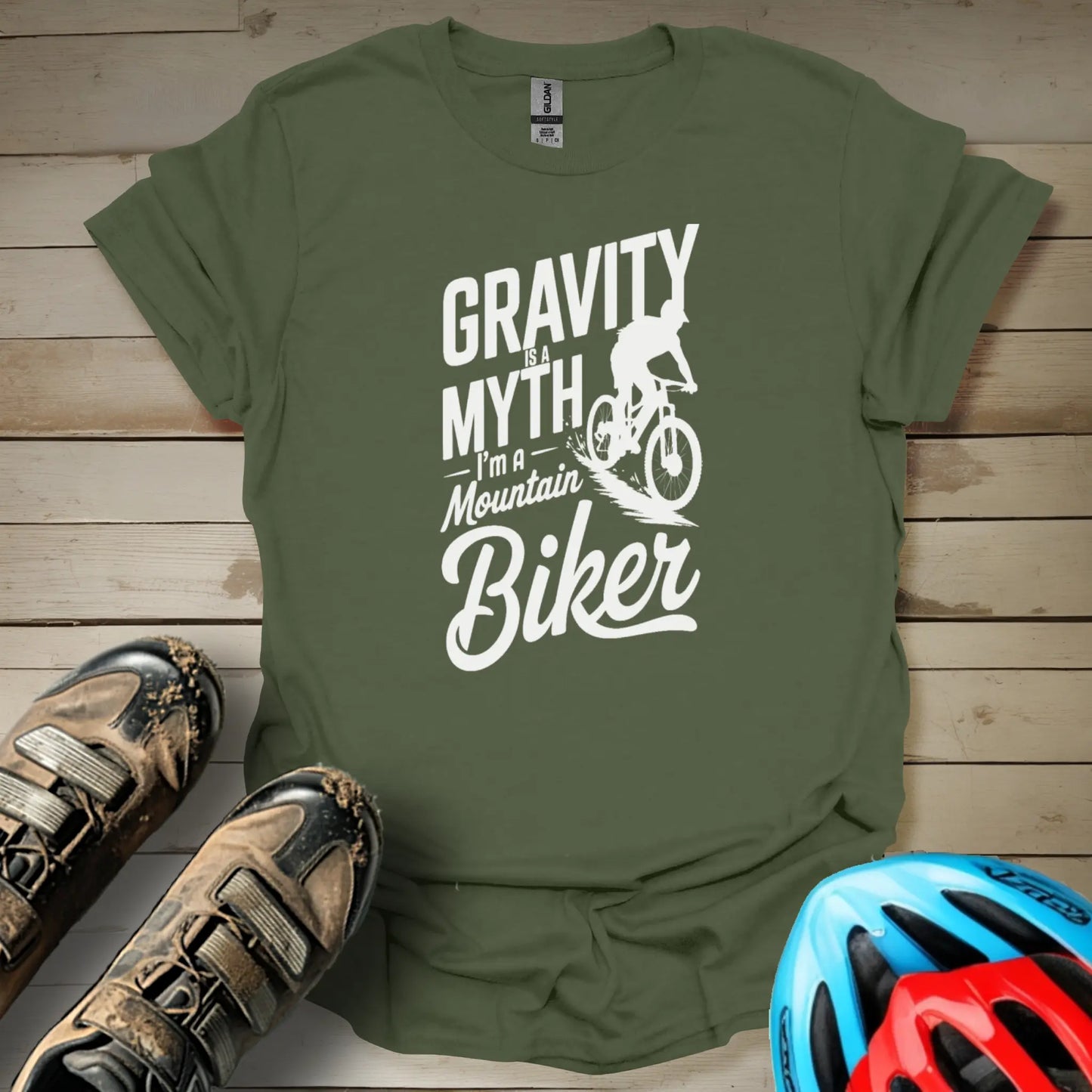 Gravity Is a Myth I'm a Mountain Biker T-Shirt