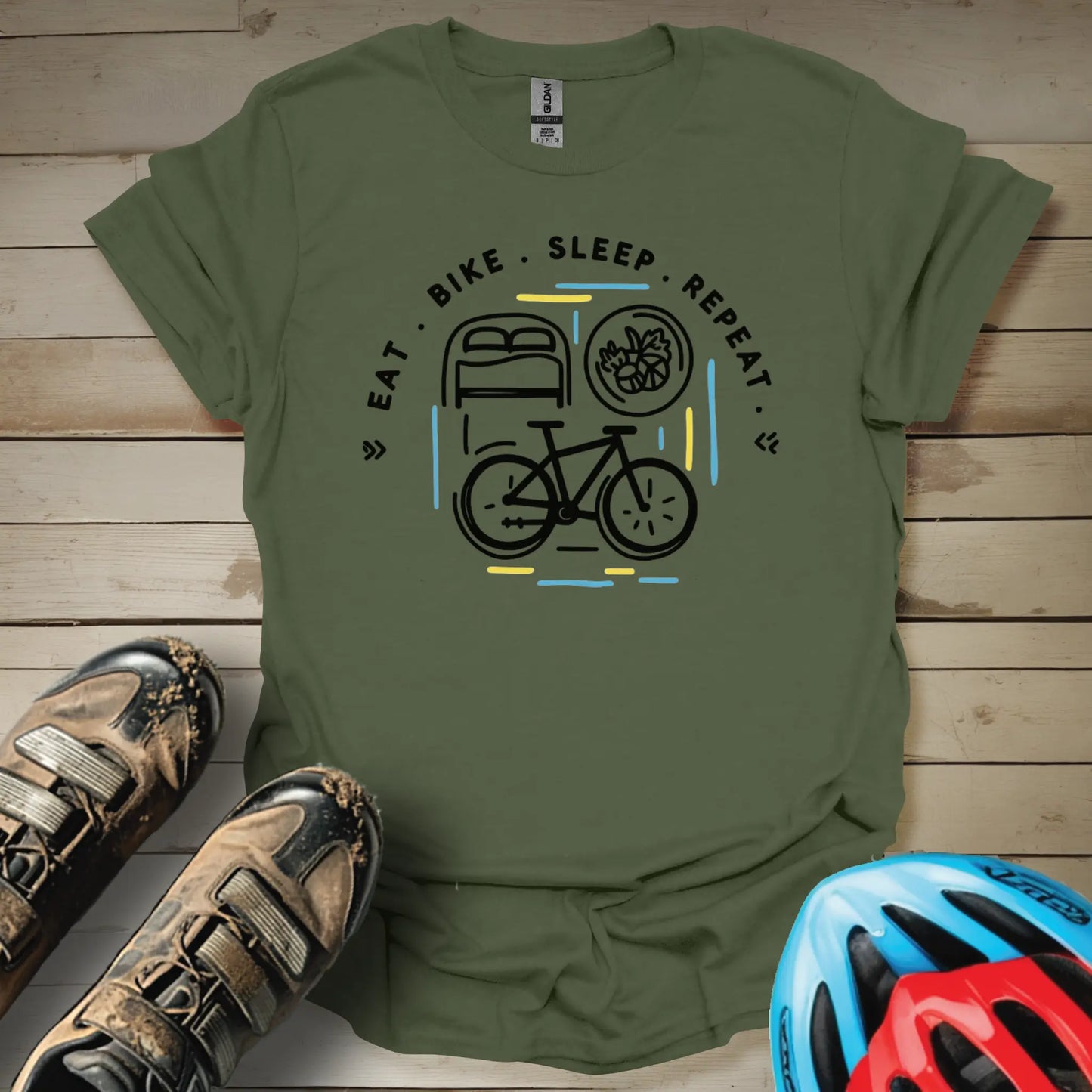 Eat Bike Sleep Repeat T-Shirt