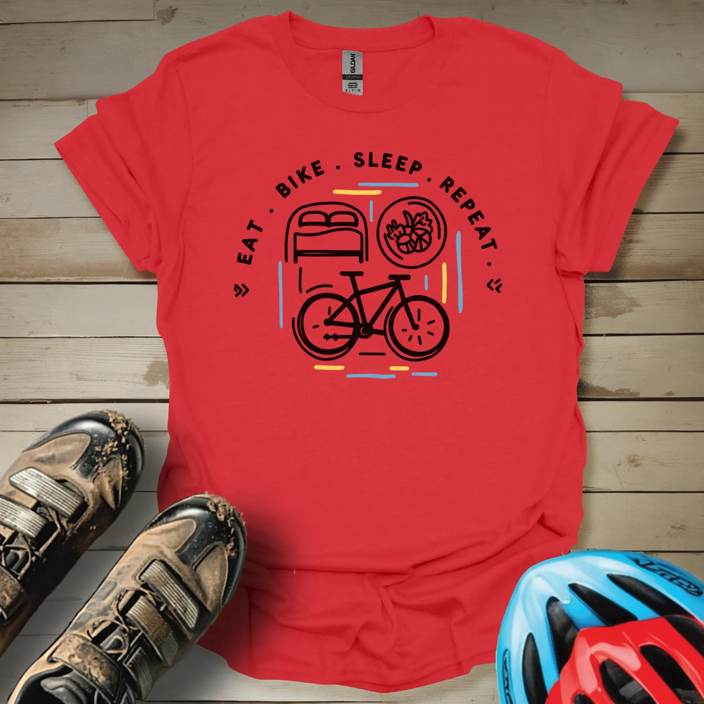 Eat Bike Sleep Repeat T-Shirt