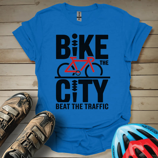 Bike The City Beat The Traffic T-Shirt