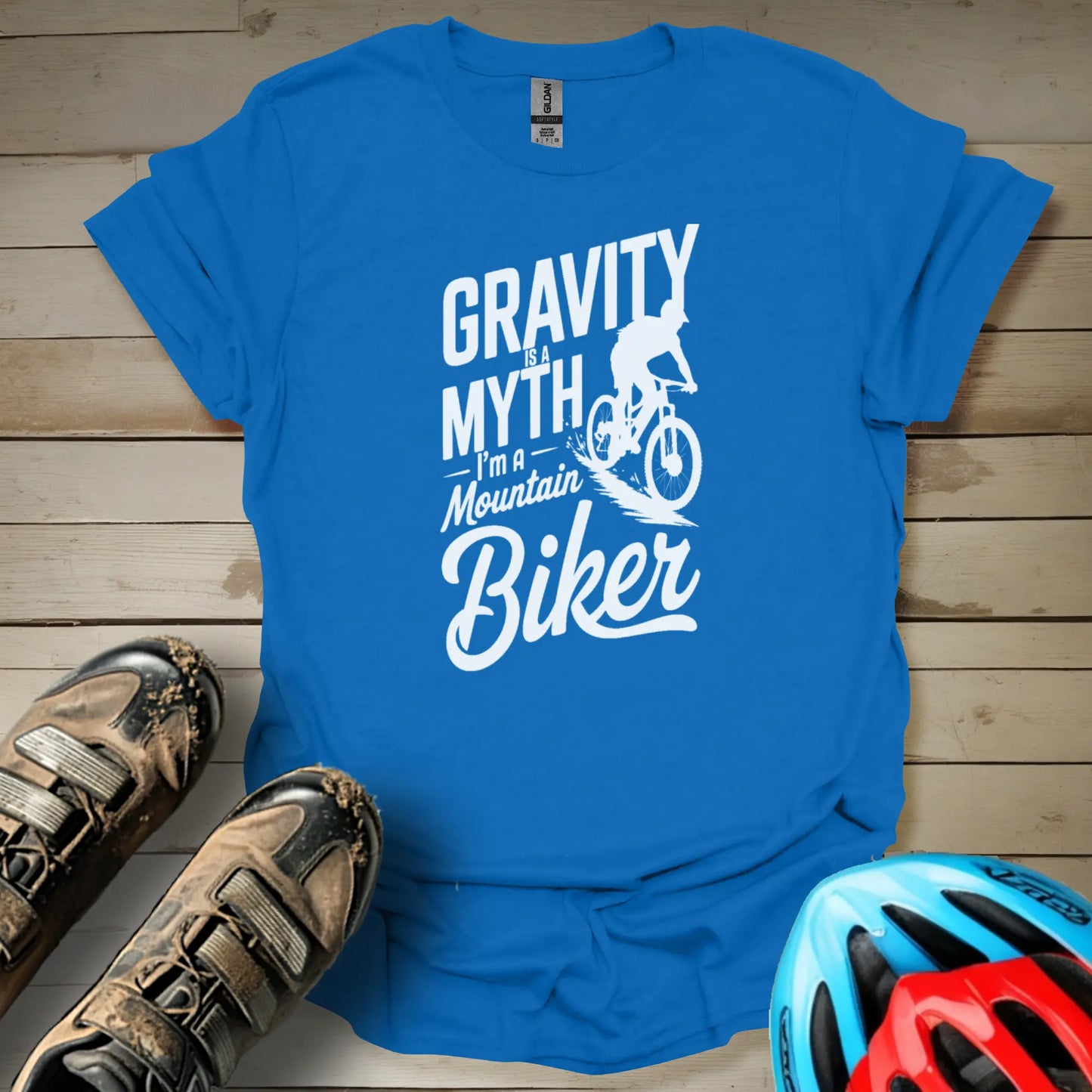 Gravity Is a Myth I'm a Mountain Biker T-Shirt