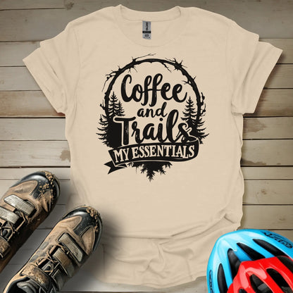 Coffee and trails are my essentials T-Shirt