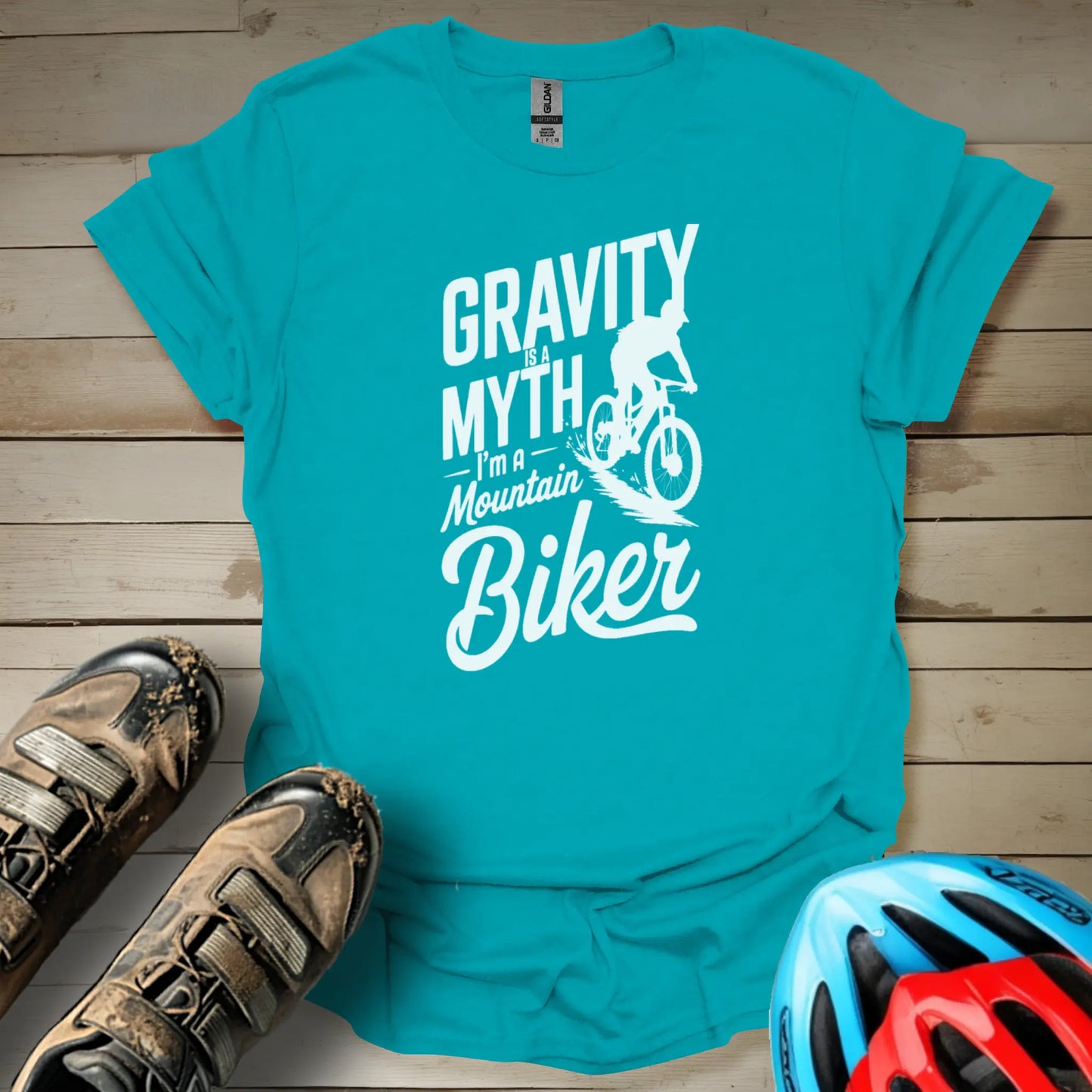 Gravity Is a Myth I'm a Mountain Biker T-Shirt