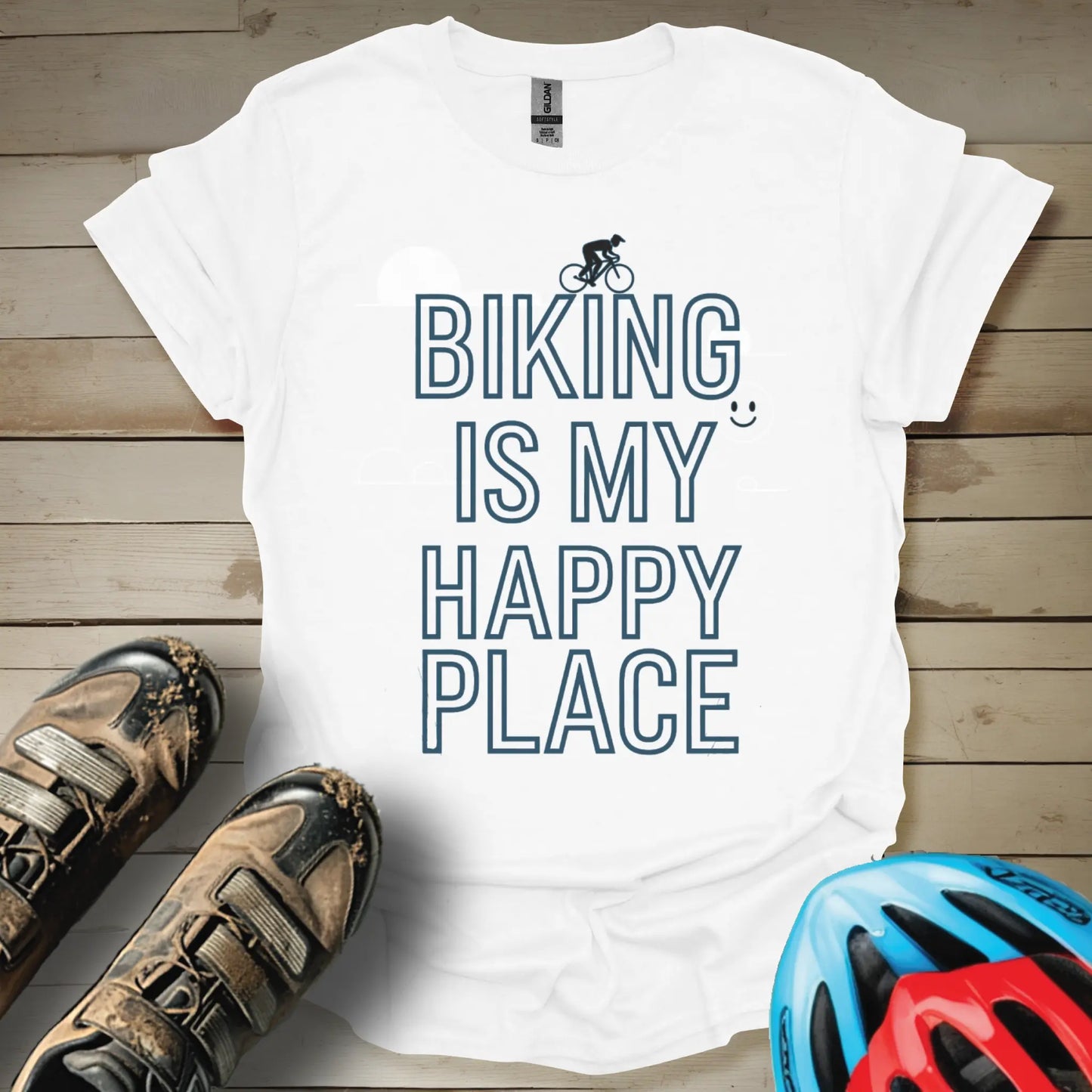 Biking Is My Happy Place T-Shirt