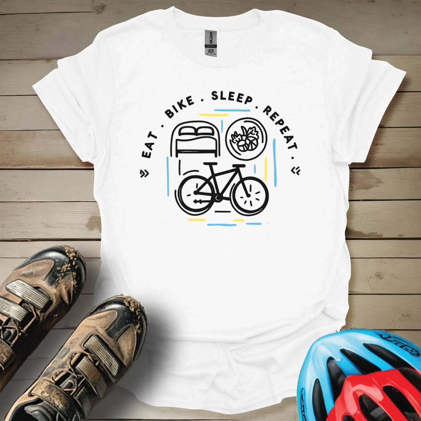 Eat Bike Sleep Repeat T-Shirt